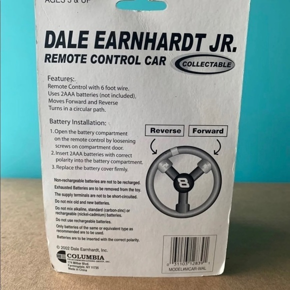 Dale Earnhardt Jr. #8 2002 Columbia Remote
Control Car - Picture 2 of 2